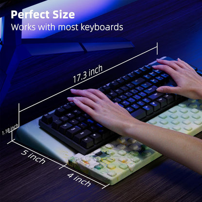Ospelelf Keyboard Wrist Rest, Comfortable Ergonomic Keyboard Stand Riser Holder for Office Home