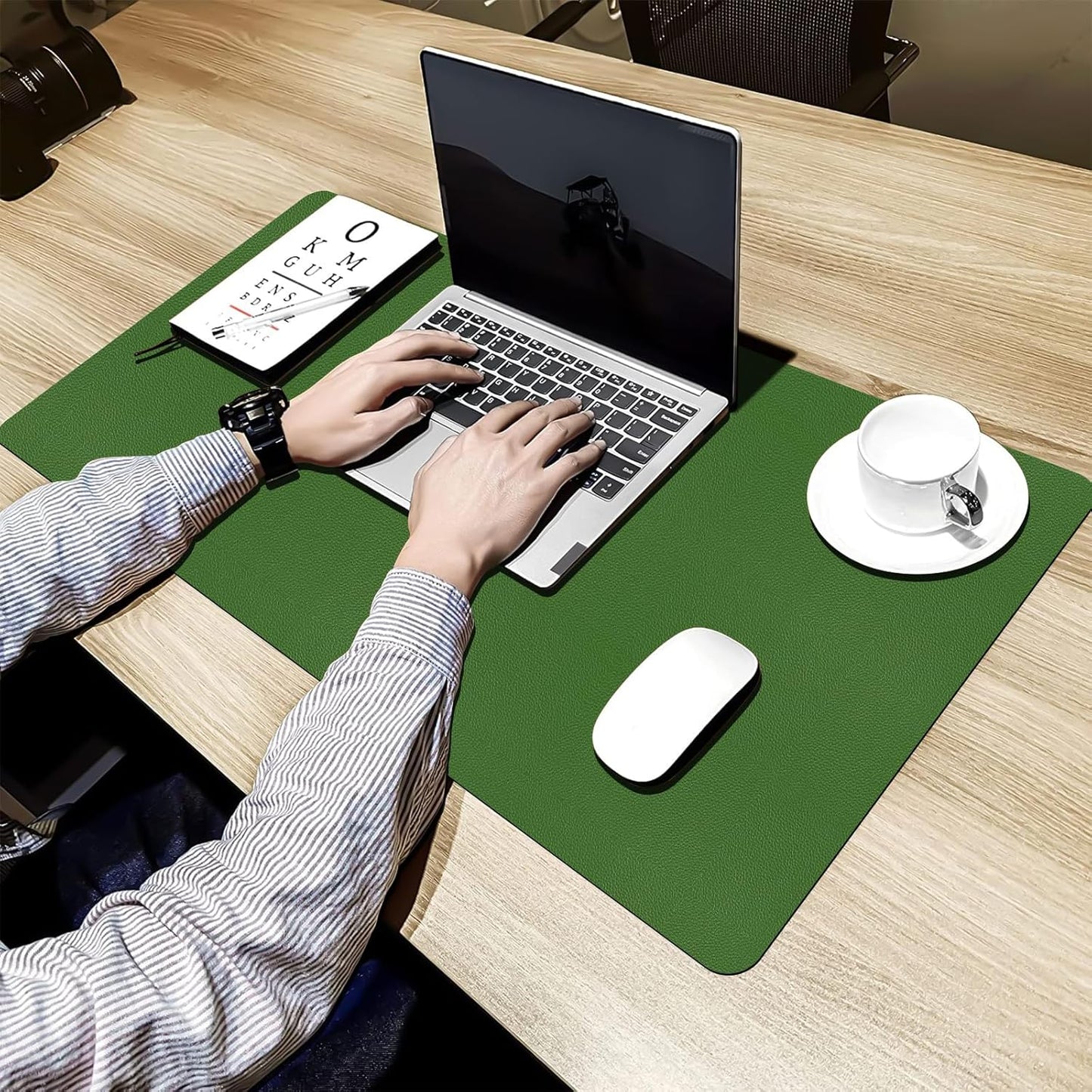 Mouse Pad and Keyboard Wrist Rest, 3-in-1 Large Keyboard and Mouse Pad Set, Ergonomic Wrist Rest for Computer Keyboards, Non-Slip Desk Mat Protector for Women (Purple Pink, 31.5" X 15.7")