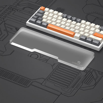 SELORSS Acrylic Keyboard Wrist Rest 98-Key Mechanical Keyboards Ergonomic Palm Rest for Computer Keyboard,Anti-Slip Base,Wrist Pad for Laptop,Office & Home-Easy Typing