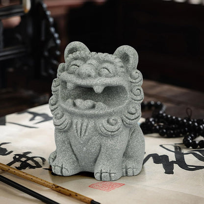 Dragon Pen Holder for Desk, Pen Holder Figure, Chinese Feng Shui Desk Organizer, Animal Figure for Office/Study Display Decoration