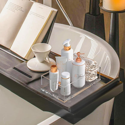 Transparent Acrylic Napkin Holder Clear Guest Paper Disposable Hand Towel Dispenser Tray Organizer For Table Home Kitchen Restaurant and Hotel Business