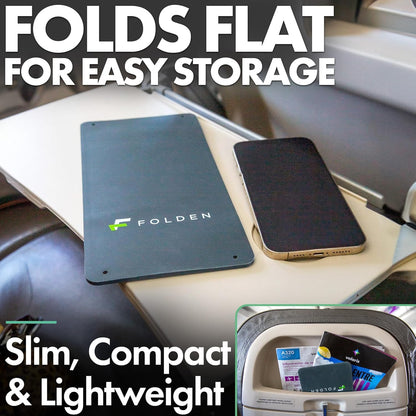 Flight Flap Airplane Phone Holder, Flexible Cell Phone Holder, Folding Cellphone Stand for Desk, Bed, Office, Treadmill - Airplane Gadgets for Long Travel Accessories - Plane Essentials (Silicone)