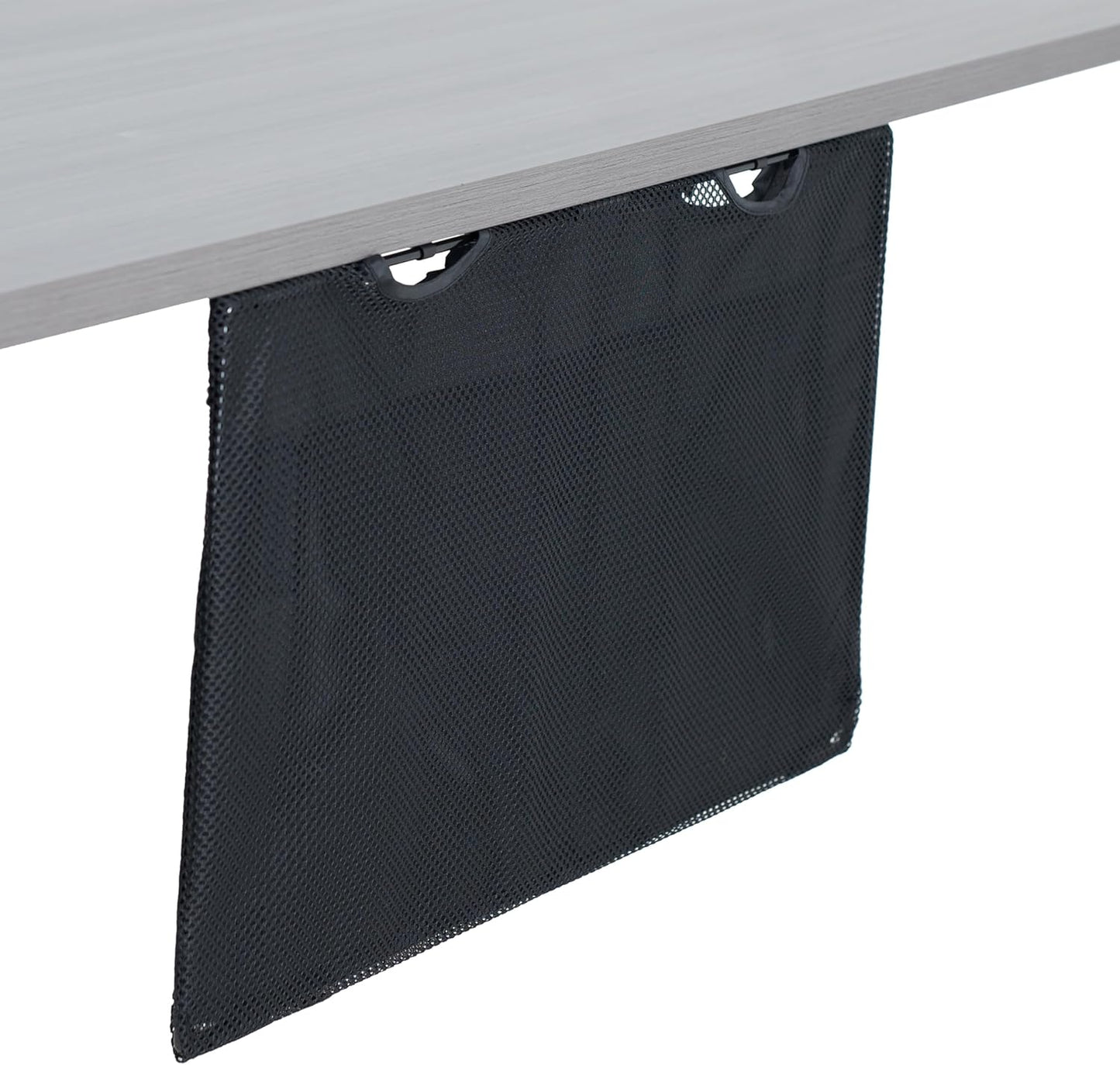VIVO 60 inch Under Desk Privacy and Cable Management Organizer Sleeve, Wire Hider Kit Panel System, Black, DESK-SKIRT-60