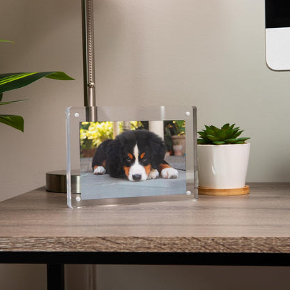 Mind Reader Paper Tray, Desktop Organizer, File Storage, Modern, Office, Acrylic, Clear