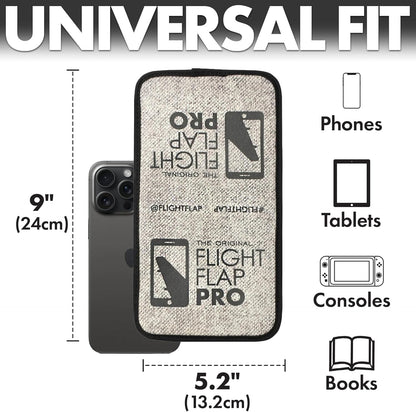 Flight Flap Airplane Phone Holder, Flexible Cell Phone Holder, Folding Cellphone Stand for Desk, Bed, Office, Treadmill - Airplane Gadgets for Long Travel Accessories - Plane Essentials (Silicone)