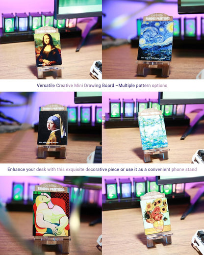 Aesthetic Acrylic Phone Stand – Artistic Desk Holder for Phones, Tablets & E-Readers | Sturdy, Lightweight & Decorative Gift (Water Lilies - Monet)