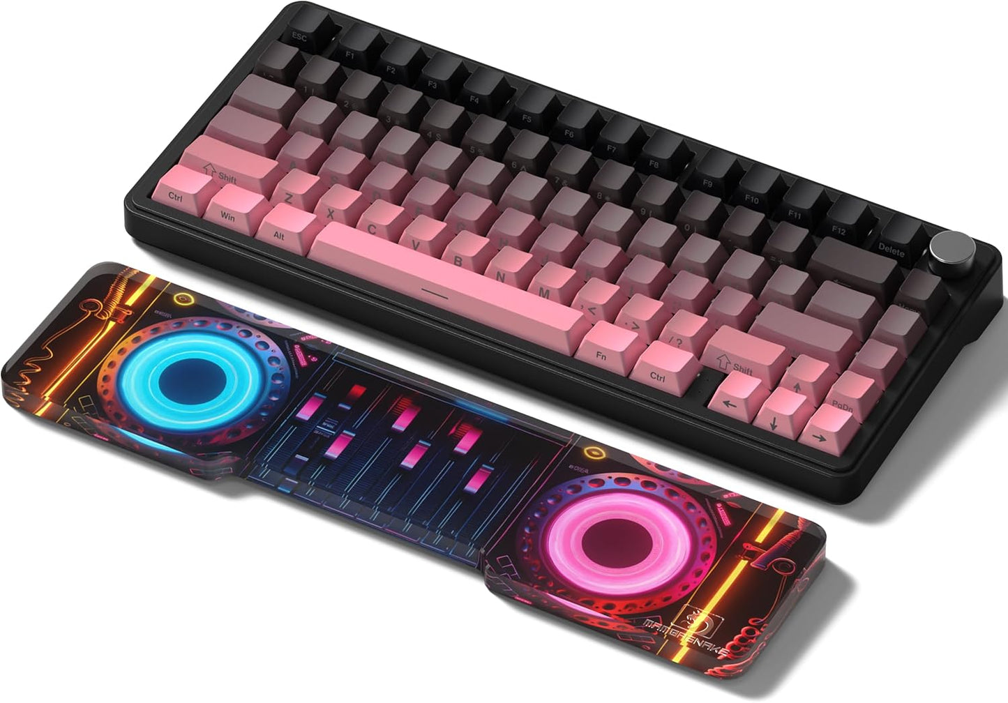 SELORSS Acrylic Keyboard Wrist Rest 98-Key Mechanical Keyboards Ergonomic Palm Rest for Computer Keyboard,Anti-Slip Base,Wrist Pad for Laptop,Office & Home-Easy Typing