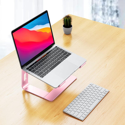BESIGN LS03 Aluminum Laptop Stand, Ergonomic Detachable Computer Stand, Notebook Riser, Laptop Mount Compatible with Air, Pro, Dell, HP, Lenovo More 10-15.6" Laptops, Silver