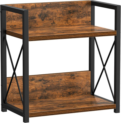 Giikin Countertop Shelf Organizer, 2 Tier Kitchen Spice Rack Organizer for Countertop, Wood Coffee Counter Shelf Organizer for Home (Bamboo, S)