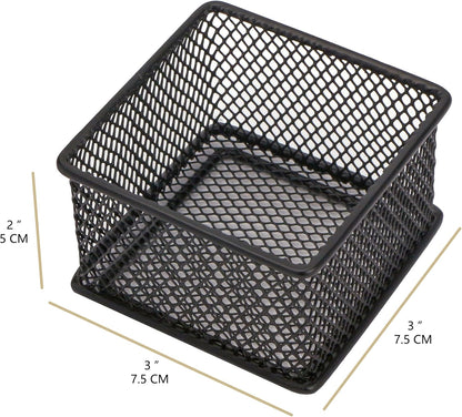 Annova Stackable Mesh Drawer Cabinet and Shelf Organizer Bins Storage Basket School Office Supply Holder Tray- Set of 2 (Gold, 3x3x2 Inch)