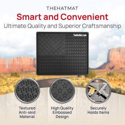 EDC Soft Dump Pad - EDC Valet Tray All for Everyday Carry Rubber, Non Skid Key Tray & Desk Organizer, Anti-Slip, Scratch-Resistant & Easy to Clean, Perfect for Home, Office or Anywhere