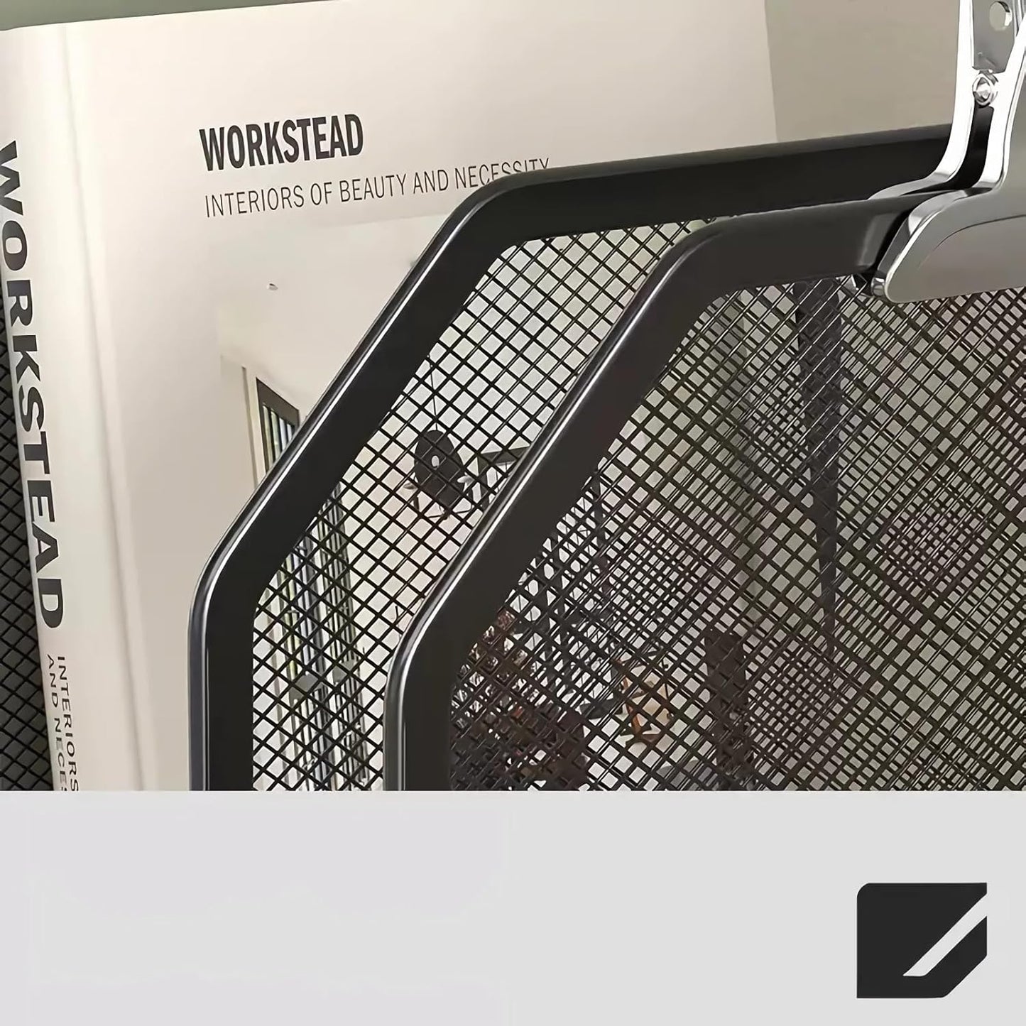 5 Vertical Desk Mail Organizer, Metal Mesh Desktop File Organizer with 5 Vertical Slot - Black, Letter Organizer Rack for Letters, Postcards, Stationery