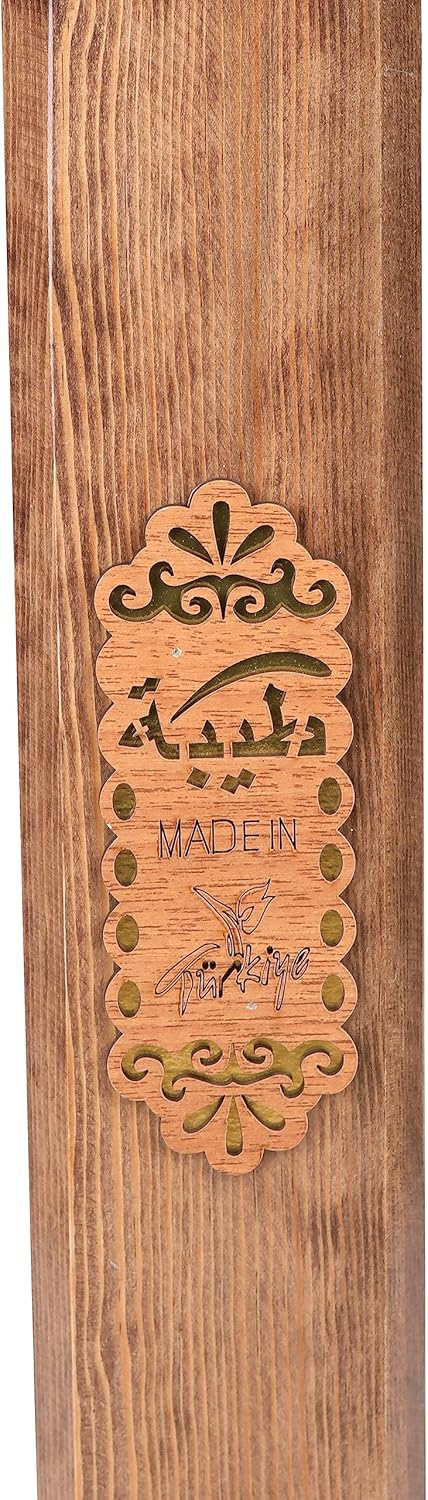 Prayer Book Holder Stand Ramadan Gift Rihal Rehal Wooden Carved Gift (Adjustable White)