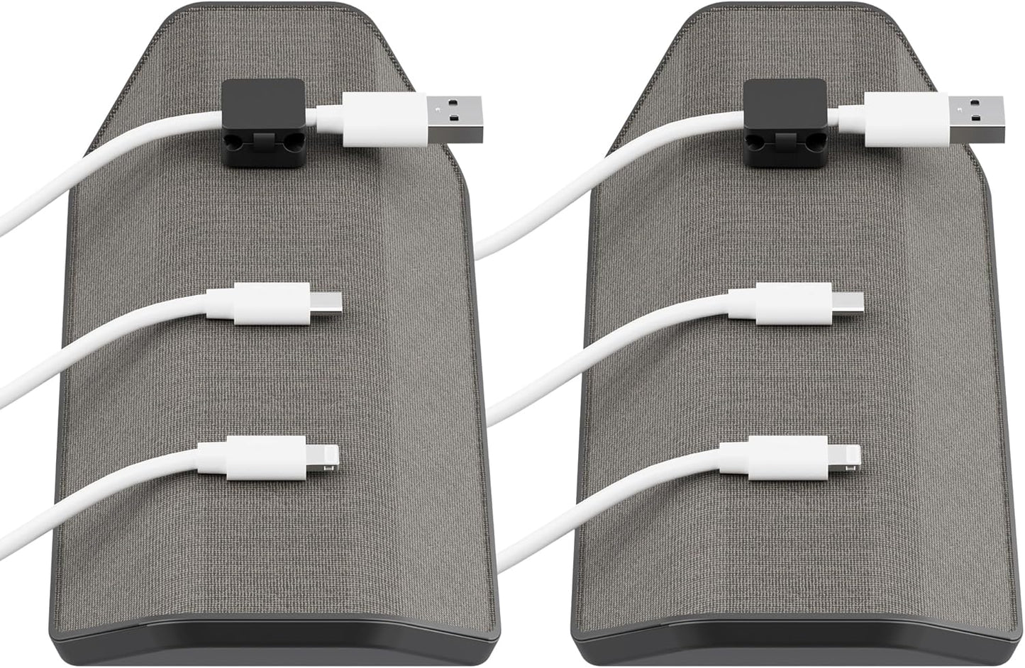 CHARGEWORX Magnetic Cable Organizer – Weighted Non-Adhesive Cord Holder with 3 Magnetic Clips for USB-C, Lightning & MagSafe Cables – Desk, Office & Nightstand Cable Management