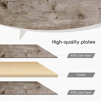 Jerry & Maggie Desktop Organizer Office Storage Rack Adjustable Wood Display Shelf Free Style Double H, Multi-Functional Mini Bookshelf for Desk Natural Stand (Natural Wood Tone)