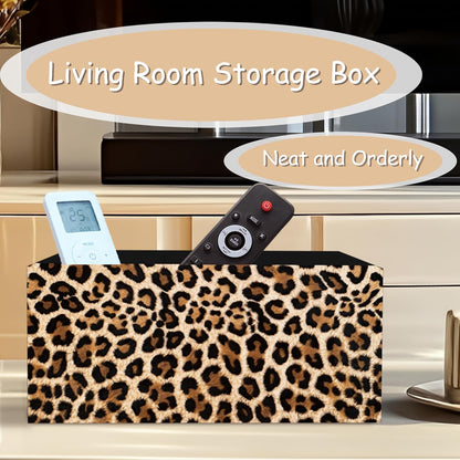 Trendy Funny Leopard Pen Pencil Holder Organizer for Desk, Cheetah Room Decor, Preppy Girly Y2k Aesthetic Cheetah Wooden Box Block Sign for Home Office Tabletop Decor