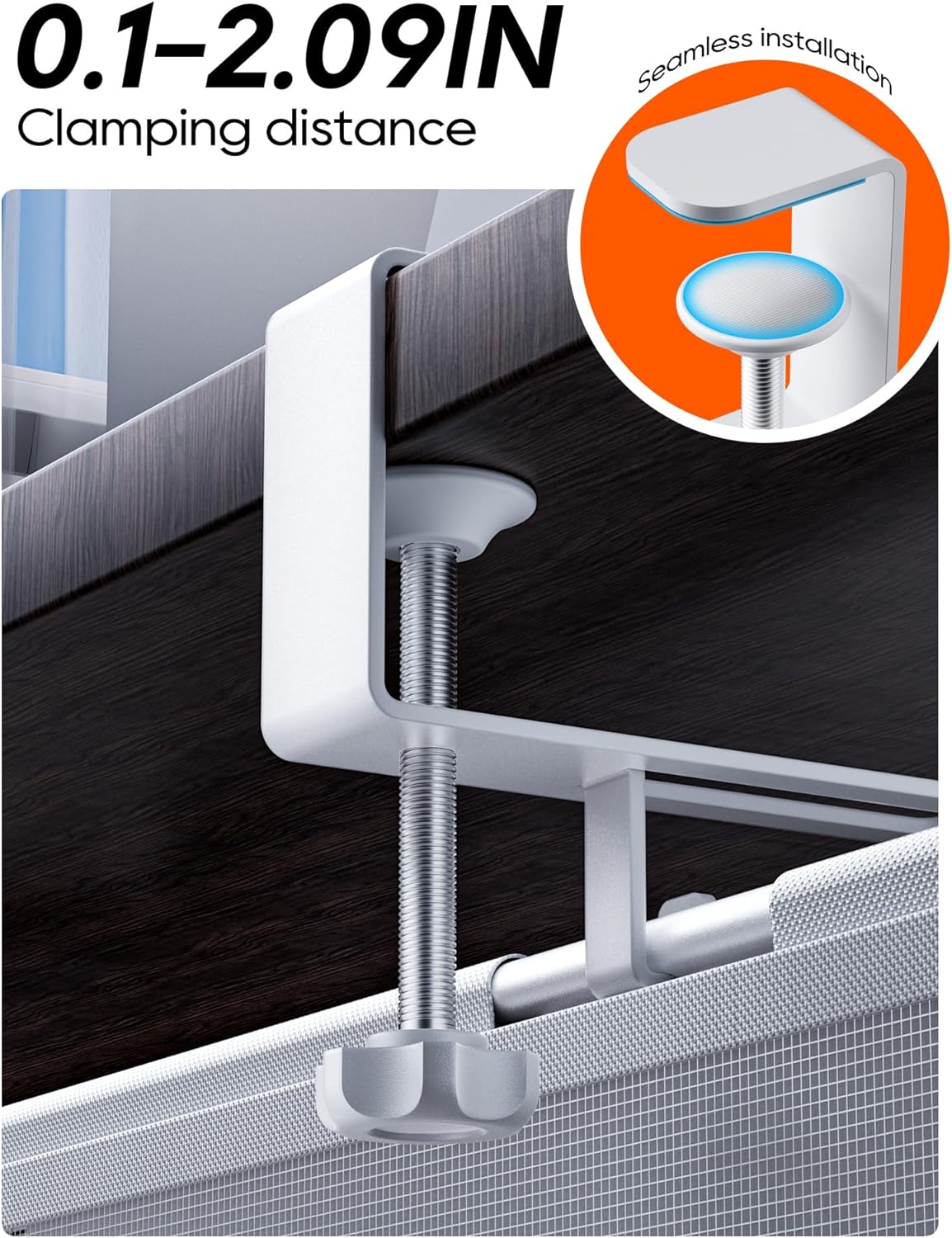 Under Desk Cable Management Tray No Drill, Cable Ties Included, Eco-Friendly Canvas Material, Mesh Design for Heat Dissipation, Cable Organizer/Storage for Standing Desk(27inch, Black)