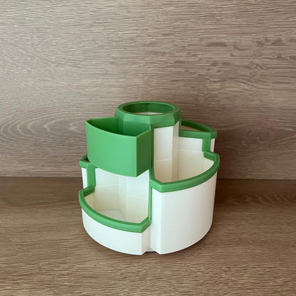 Pencil Pen Holder Desk Organizers Green Desktop Storage Stationery Supplies, Cute Cup Pot for Office, School, Art Supply