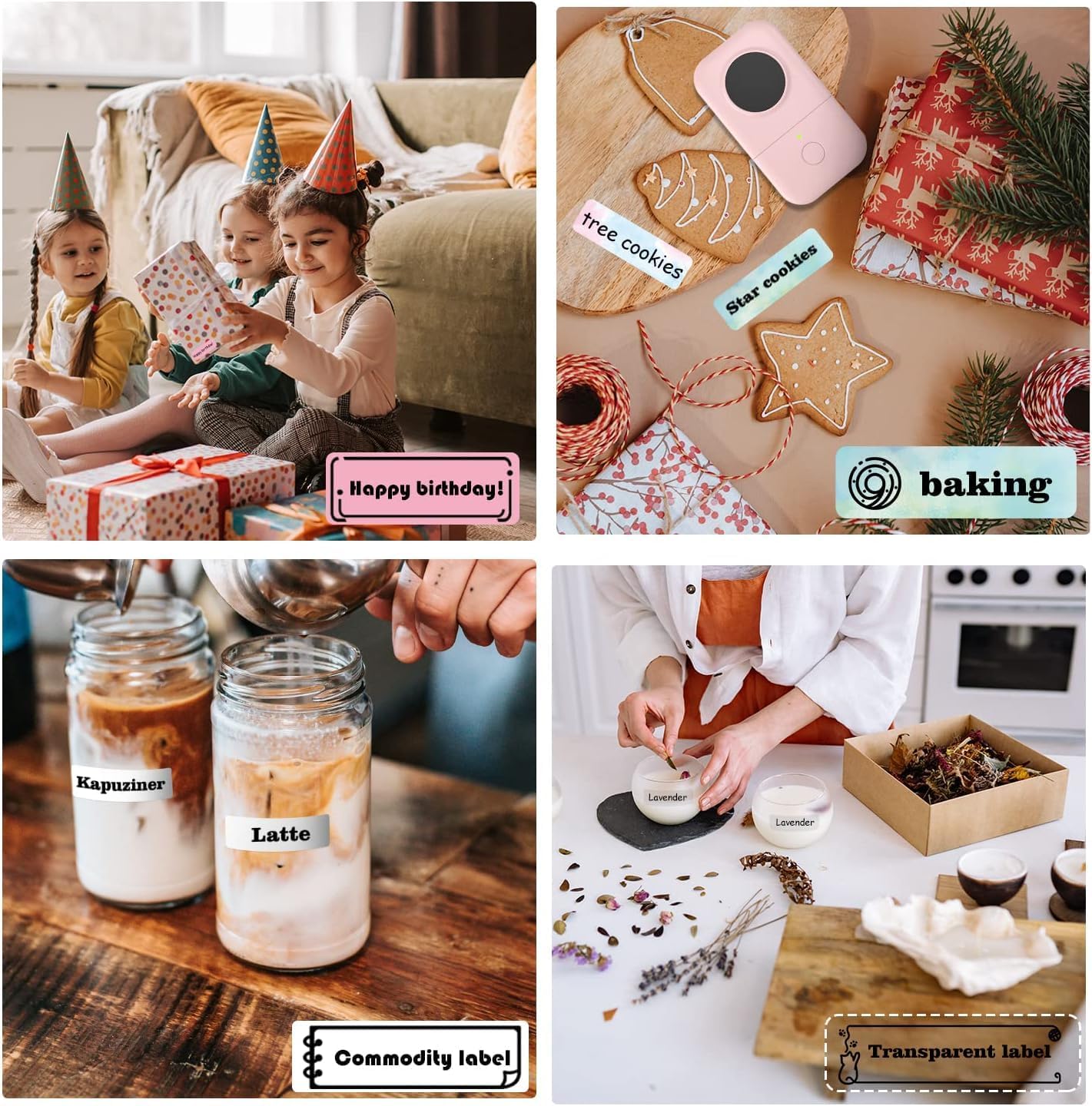 Phomemo Label Maker, D30 Portable Bluetooth Label Maker Machine with Tape, Small Mini Label Printer, Multiple Templates Fonts Icon Labeler for Home, School, Office