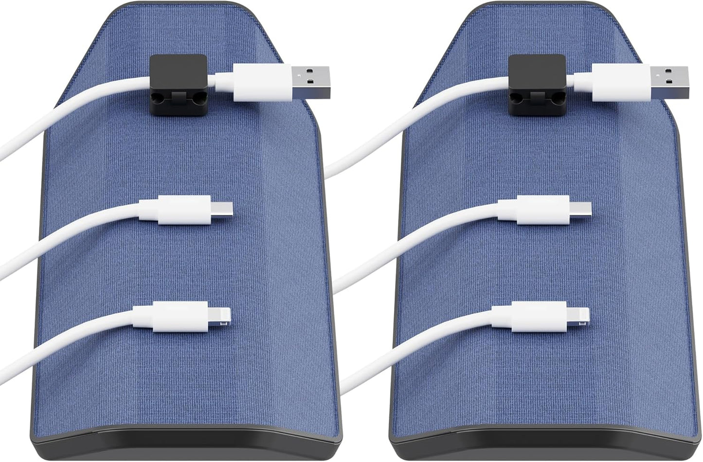 CHARGEWORX Magnetic Cable Organizer – Weighted Non-Adhesive Cord Holder with 3 Magnetic Clips for USB-C, Lightning & MagSafe Cables – Desk, Office & Nightstand Cable Management