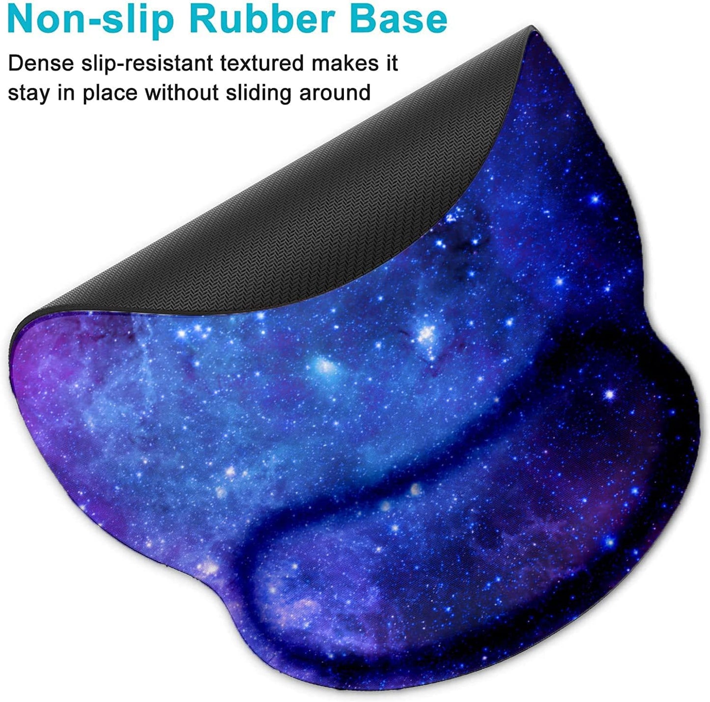 LATEEFAH Mouse Pad with Wrist Rest, 3-in-1 Gaming Mouse Pad, Keyboard Wrist Rest, Ergonomic Memory Foam Mousepad with Wrist Support for Computer Keyboard