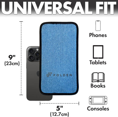 Flight Flap Airplane Phone Holder, Flexible Cell Phone Holder, Folding Cellphone Stand for Desk, Bed, Office, Treadmill - Airplane Gadgets for Long Travel Accessories - Plane Essentials (Silicone)