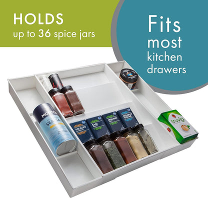Dial Industries Expandable Silverware, Utensil and Cutlery Kitchen Drawer Organizer Tray
