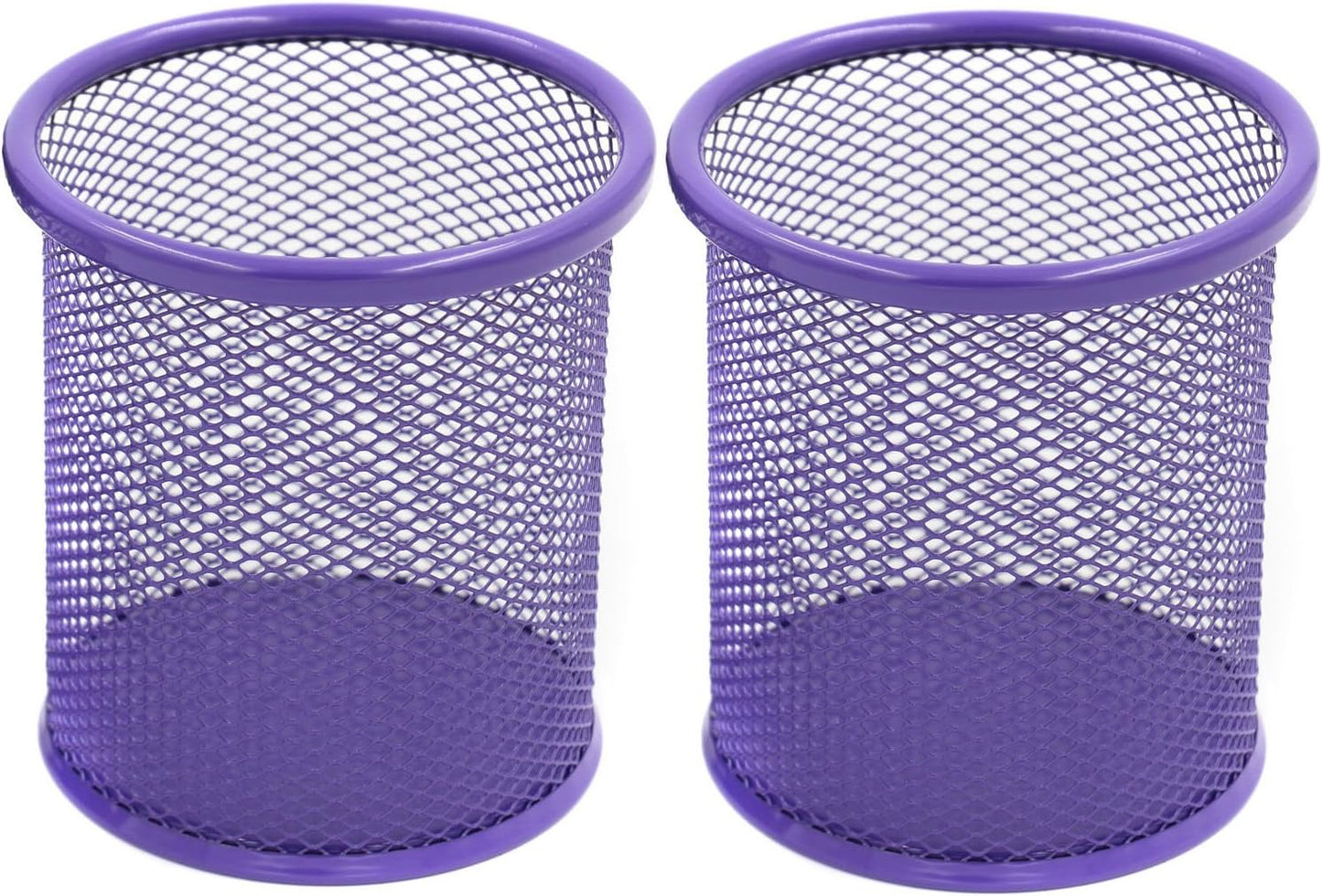 EasyPAG Pencil Holder for Desk, 2 Pack Metal Pen Organizer, Mesh Pencil Cup Organizer for Home, Office, Classroom, School, Black