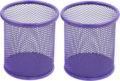 EasyPAG Pencil Holder for Desk, 2 Pack Metal Pen Organizer, Mesh Pencil Cup Organizer for Home, Office, Classroom, School, Black