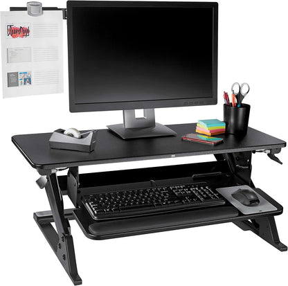 3M Monitor Mount Document Clip Copy Clip, Mounts Right or Left with Command™ Adhesive, Use on Monitors and Laptops for Easy Viewing and Reduced Clutter, Holds up to 30 Sheets, Black (DH240MB)
