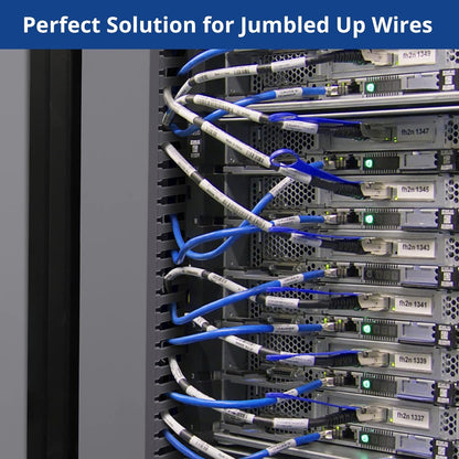 ZhiYo 2 x 2in Professional Server Rack Cable Management Raceway, 99in (6X L16.5in) Cable Raceway Kit, Electrically Safe PVC Open Slot Wire Raceway for Under Desk/Computer/Network Cords, Black
