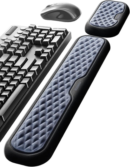 Vaydeer Wrist Rest for Keyboard and Mouse, Computer Ergonomic Wrist Support Pad, Soft Memory Foam Arm Cushion for Desk, Palm Hand Office Laptop Typing