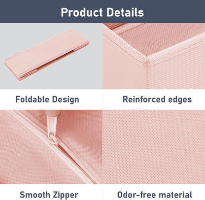 DIMJ Drawer Organizer Clothes - 20 Pack Closet Drawer Organizer Bins for Baby Clothes Storage, Fabric Dresser Organizer for Nursery Bedroom, Foldable Small Drawer Dividers for Underwear Socks