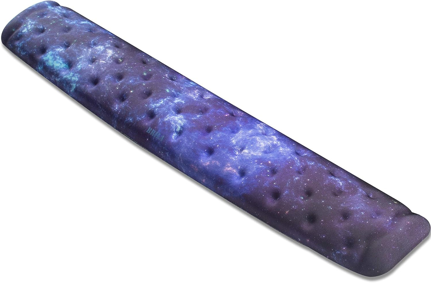 BRILA Keyboard Wrist Rest Support Cushion Pad for Computer, Laptop, Office Work, PC Gaming - Memory Foam Gel with Massage Holes Design - Non-Slip Easy Typing Wrist Pain Relief (Black Keyboard Pad)