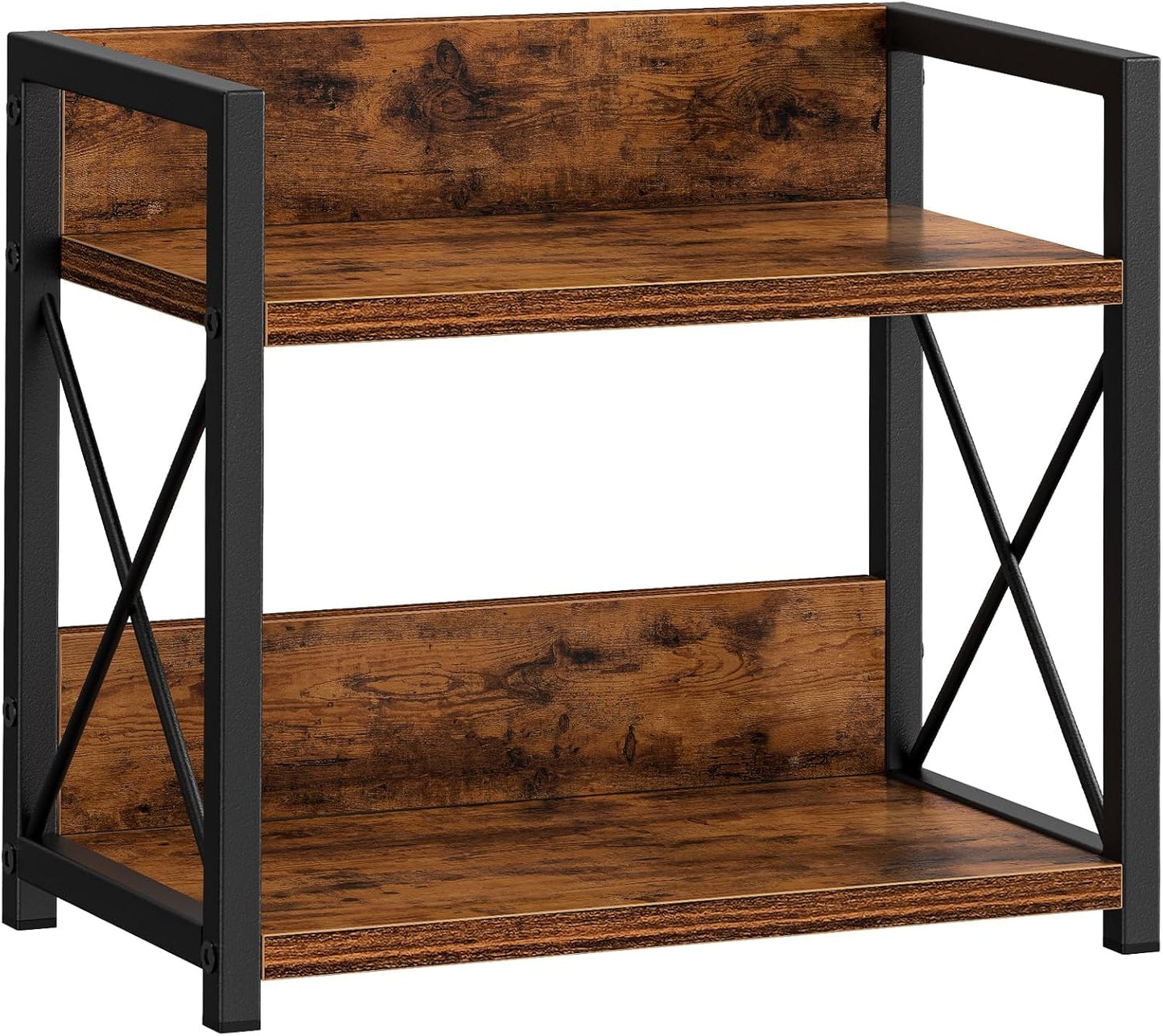 Giikin Countertop Shelf Organizer, 2 Tier Kitchen Spice Rack Organizer for Countertop, Wood Coffee Counter Shelf Organizer for Home (Bamboo, S)
