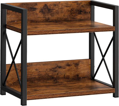 Giikin Countertop Shelf Organizer, 2 Tier Kitchen Spice Rack Organizer for Countertop, Wood Coffee Counter Shelf Organizer for Home (Bamboo, S)