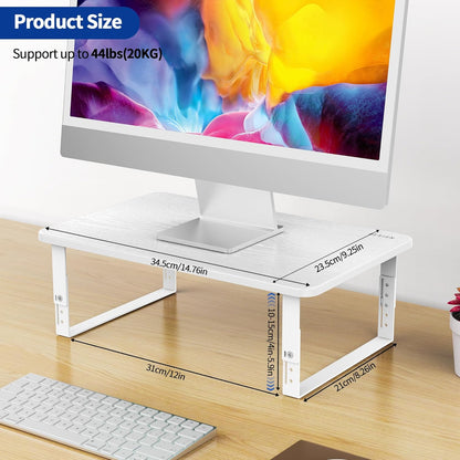 BESIGN MS01 Monitor Stand Riser, Height Adjustable Laptop Stand, Computer Monitor Stand for Monitor, Computer,Laptop,Printer (Black)