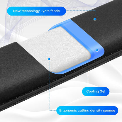 Yolanda Keyboard Wrist Rest Memory Foam, Easy Typing Pain Relief, Keyboard Mouse Pad Set for Computer, Laptop, Home & Office