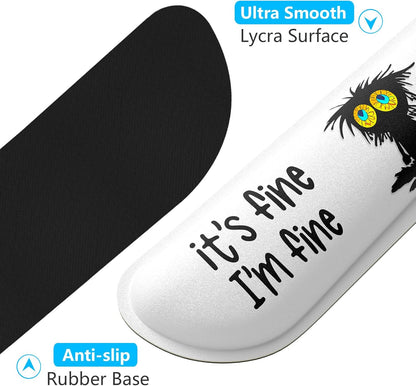 Dapesuom Enlarge Keyboard Wrist Rest, Memory Foam Wrist Cushion for Desk Mats Support, Cute Pain Relief Keyboard Mouse Pad Rests Set with Non-Slip Base for Gaming Laptop Office Computer, Green Leaf