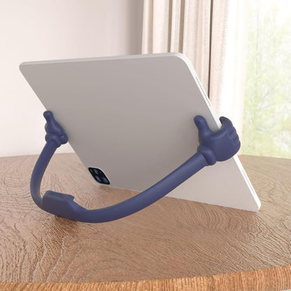 Honsky Thumbs-up Cell Phone Stand Holder,Tablet Stand Cradle for Desk Desktop Smartphone Cellphone Mobile Phone,Tablets - Universal, Adjustable Flexible,Blue