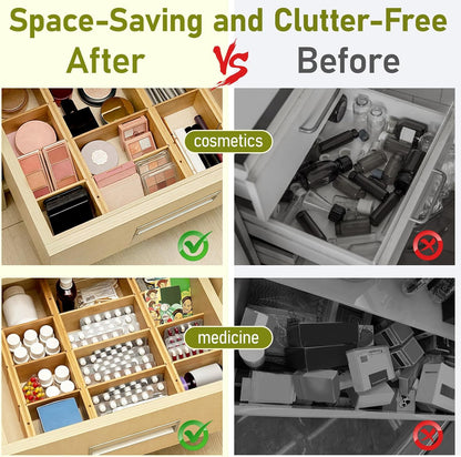 Whitmor 6-Piece Bamboo Drawer Organizers