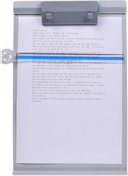 Cosmos Plastic Desktop Document Holder, Book Holder, Copyholder Stand Typist with Adjustable Positions Stand and Reading Line Guide