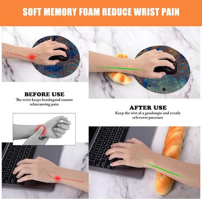 Soft Toast Bread Baguette Shape Anti-Skid Keyboard Wrist Rest Support & Mouse Wrist Support for Office,Computer,Laptop& Mac
