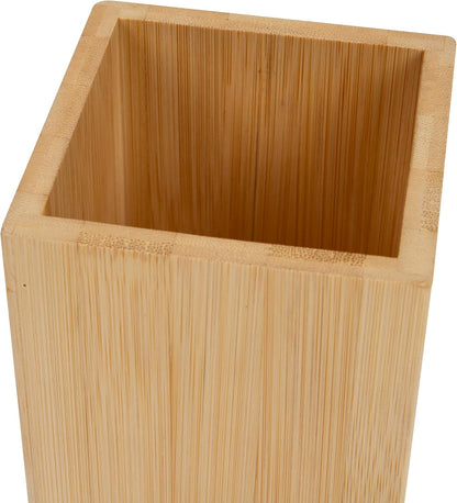 Mind Reader Vertical File Storage, Desktop Organizer, Magazine Holder, Office, Bamboo, 6"L x 11"W x 10"H, Brown