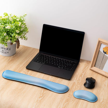 Hoewina Keyboard Wrist Rest,Ergonomic Wrist Rest,Superfine Fabric and Gel Memory Foam Wrist Pad for Computer Keyboard for Easy Typing & Pain Relief, Suitable for Office, Family, Outdoor, Black