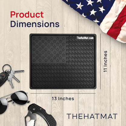 EDC Soft Dump Pad - EDC Valet Tray All for Everyday Carry Rubber, Non Skid Key Tray & Desk Organizer, Anti-Slip, Scratch-Resistant & Easy to Clean, Perfect for Home, Office or Anywhere