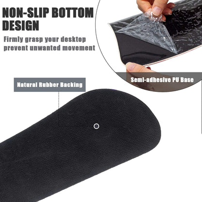 RICHEN Ergonomic PU Leather Keyboard Wrist Rest and Mouse Pad with Wrist Support, Memory Foam Set for Computer/Laptop,Gaming and Office, Comfortable for Easy Typing & Pain Relief (PU Brown)