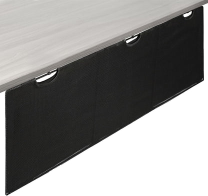 VIVO 60 inch Under Desk Privacy and Cable Management Organizer Sleeve, Wire Hider Kit Panel System, Black, DESK-SKIRT-60