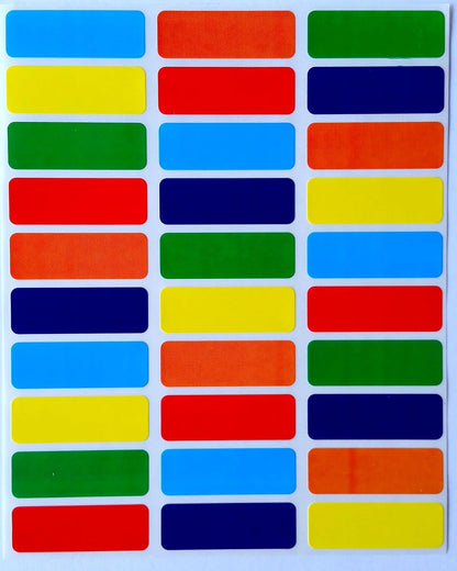 White Rectangular Labels + Bonus Color Labels - Value Pack - 1138 Pack