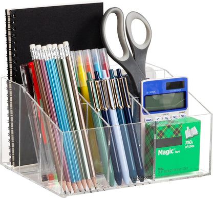Mind Reader Paper Tray, Desktop Organizer, File Storage, Modern, Office, Acrylic, Clear
